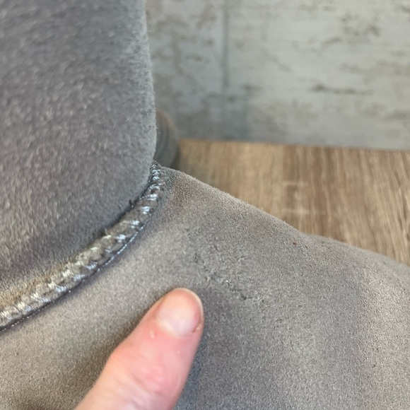 Bjorndal Suede Leather Wool Tall Sock Boots Size 7 Gray - Picture 10 of 16